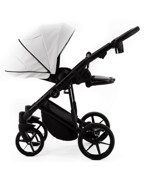 Детская коляска Adamex Mobi Deluxe New 2 в 1 MN-SA1 (БЕЛАЯ КОЖА)
