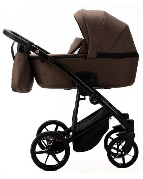 Детская коляска Adamex Mobi Lux New 3 в 1 MN-TK51 КОРИЧНЕВЫЙ