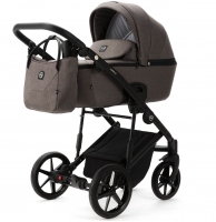 Детская коляска Adamex Mobi New 2 в 1 MN-TK21 ТЕМНО-БЕЖЕВЫЙ