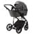 Детская коляска Adamex Mobi New 2 в 1 MN-TK57 ТЕМНО-СЕРЫЙ