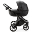 Детская коляска Adamex Nola Deluxe 3 в 1 N-SA02 (ЧЕРНАЯ КОЖА)