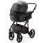 Детская коляска Adamex Nola Deluxe 3 в 1 N-SA02 (ЧЕРНАЯ КОЖА)