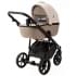 Детская коляска Adamex Nola Deluxe 3 в 1 N-SD113 (СВ.БЕЖ.КОЖА + Т.БЕЖ.КОЖА)