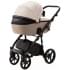 Детская коляска Adamex Nola Deluxe 3 в 1 N-SD113 (СВ.БЕЖ.КОЖА + Т.БЕЖ.КОЖА)