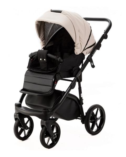 Детская коляска Adamex Nola Deluxe 3 в 1 N-SD113 (СВ.БЕЖ.КОЖА + Т.БЕЖ.КОЖА)