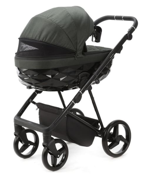 Детская коляска Adamex Quantum 2 в 1 Q-TK105 LUX (Т.ЗЕЛЕНЫЙ)