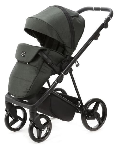 Детская коляска Adamex Quantum 2 в 1 Q-TK105 LUX (Т.ЗЕЛЕНЫЙ)