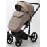 Детская коляска Adamex Rimini 2 в 1 RI15-TIP БЕЖ+КОРИЧНЕВ.КОЖА+ЗОЛОТО ОТДЕЛКА
