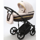Детская коляска Adamex Rimini 3 в 1 RI84-TIP СВ.БЕЖЕВО-РОЗОВ+Т.КОРИЧНЕВ.КОЖА+ЗОЛОТО.ОТДЕЛКА