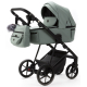 Детская коляска Adamex Vasco Deluxe 2 в 1 V-SA20 (СЕРО-ЗЕЛЕНАЯ КОЖА)