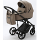 Детская коляска Adamex Zico Deluxe 3 в 1 Z-SA09 ТЕМНО-БЕЖЕВАЯ КОЖА