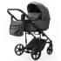Детская коляска Adamex Zico Deluxe New 2 в 1 ZN-SA05 ТЕМНО-СЕРАЯ КОЖА