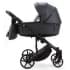 Детская коляска Adamex Zico Deluxe New 2 в 1 ZN-SA05 ТЕМНО-СЕРАЯ КОЖА