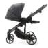 Детская коляска Adamex Zico Deluxe New 2 в 1 ZN-SA05 ТЕМНО-СЕРАЯ КОЖА