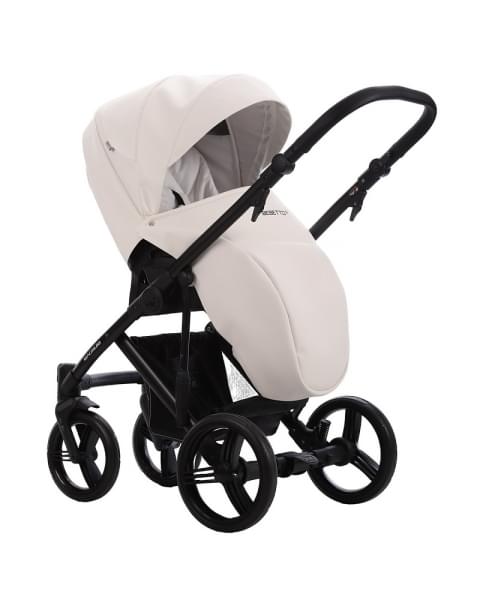 Детская коляска Bebetto Magnum Light Pro 3 в 1 с автокреслом Avionaut Cosmo 07 белая кожа