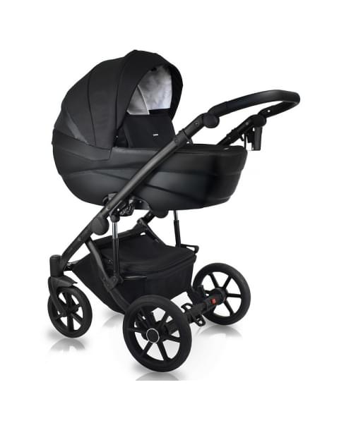 Детская коляска Bexa Ideal 2 в 1 ID 11G черный+черная кожа