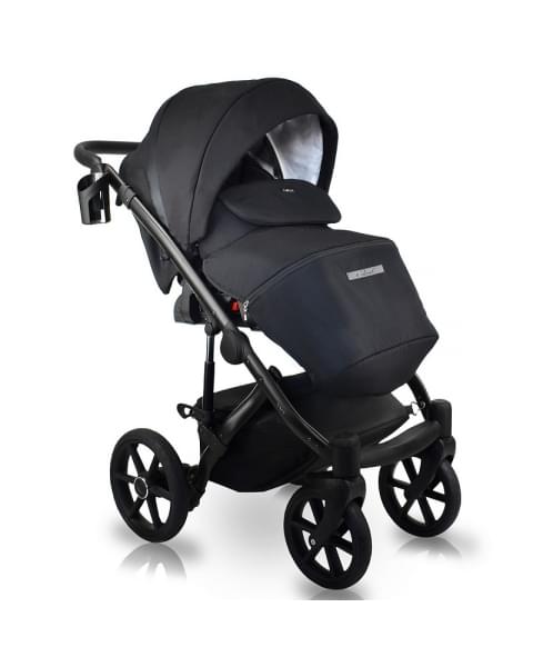 Детская коляска Bexa Ideal 2 в 1 ID 11G черный+черная кожа