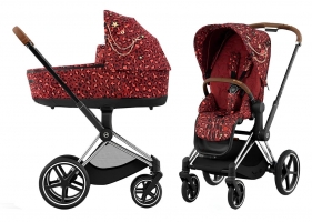 Детская коляска Cybex Priam IV 2 в 1 Rockstar/Chrome Brown