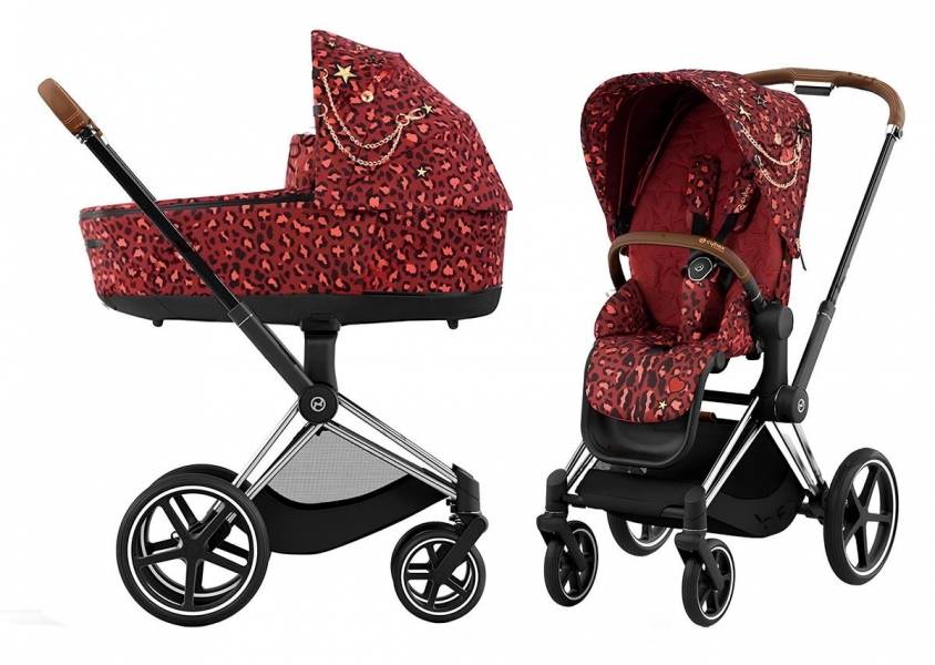 Детская коляска Cybex Priam IV 2 в 1 Rockstar/Chrome Brown