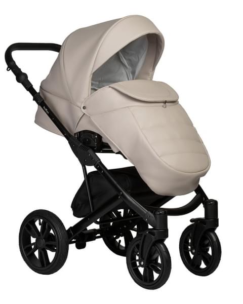 Детская коляска Indigo Mio Eco 2 в 1 02 св.бежевая кожа