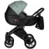 Детская коляска Indigo Mio Eco 2 в 1 05 черная кожа+шалфей кожа