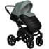 Детская коляска Indigo Mio Eco 2 в 1 05 черная кожа+шалфей кожа