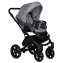 Детская коляска Indigo Mio S 2 в 1 04 т.серая кожа+св.серый