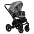 Детская коляска Indigo Mio S 2 в 1 04 т.серая кожа+св.серый