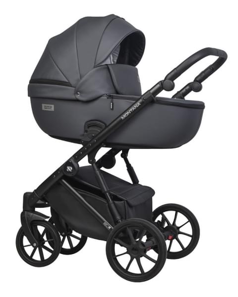 Детская коляска Riko Basic Montana Ecco 3 в 1 24 Graphite