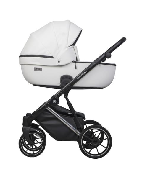 Детская коляска Riko Basic Montana Premium Silver 2 в 1 21 White