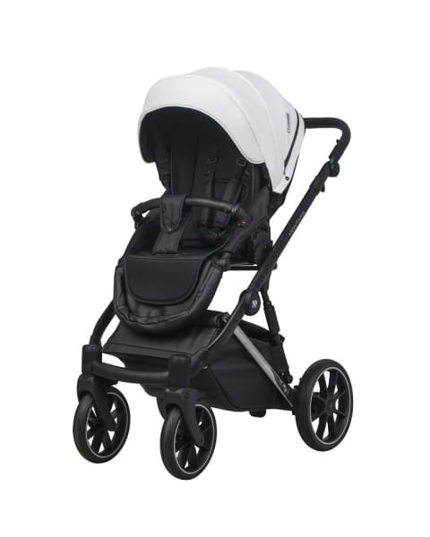 Детская коляска Riko Basic Montana Premium Silver 2 в 1 21 White