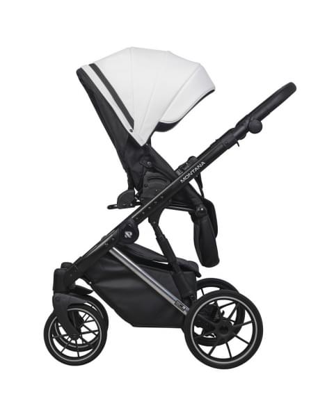 Детская коляска Riko Basic Montana Premium Silver 2 в 1 21 White
