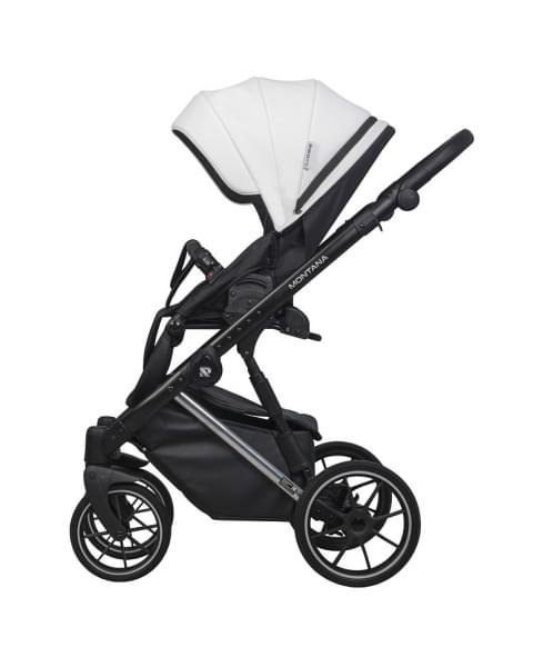Детская коляска Riko Basic Montana Premium Silver 2 в 1 21 White