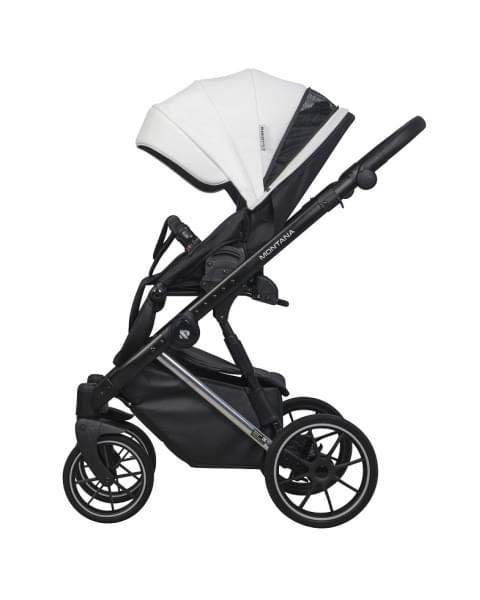 Детская коляска Riko Basic Montana Premium Silver 2 в 1 21 White