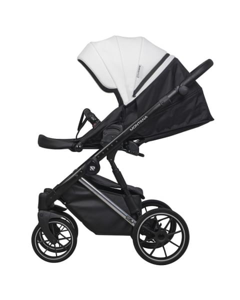 Детская коляска Riko Basic Montana Premium Silver 2 в 1 21 White