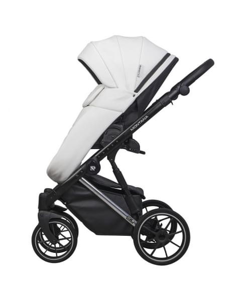 Детская коляска Riko Basic Montana Premium Silver 2 в 1 21 White