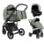 Детская коляска Roan Bass Next 2.0 3 в 1 с автокреслом Tutis Elo Lux EduSky Black BSN/43/2 Sage Green/Black/руч.Black