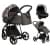 Детская коляска Roan Sol Flowers 3 в 1 с автокреслом Tutis Elo Lux EduSky Black RSF/5003 Forest Clearing/Black
