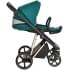 Детская коляска Roan Sol Luxury 3 в 1 с автокреслом Tutis Elo Lux EduSky Black RSL/4045 Deep Lake/Gold