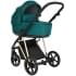 Детская коляска Roan Sol Luxury 3 в 1 с автокреслом Tutis Elo Lux EduSky Black RSL/4045 Deep Lake/Gold