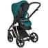 Детская коляска Roan Sol Luxury 3 в 1 с автокреслом Tutis Elo Lux EduSky Black RSL/4045 Deep Lake/Gold