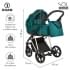 Детская коляска Roan Sol Luxury 3 в 1 с автокреслом Tutis Elo Lux EduSky Black RSL/4045 Deep Lake/Gold