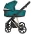 Детская коляска Roan Sol Luxury 3 в 1 с автокреслом Tutis Elo Lux EduSky Black RSL/4045 Deep Lake/Gold