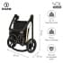 Детская коляска Roan Sol Luxury 3 в 1 с автокреслом Tutis Elo Lux EduSky Black RSL/4045 Deep Lake/Gold