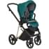 Детская коляска Roan Sol Luxury 3 в 1 с автокреслом Tutis Elo Lux EduSky Black RSL/4045 Deep Lake/Gold