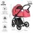 Детская коляска Roan Sol Luxury 3 в 1 с автокреслом Tutis Elo Lux EduSky Black RSL/4048 Viva Magenta/Nikiel