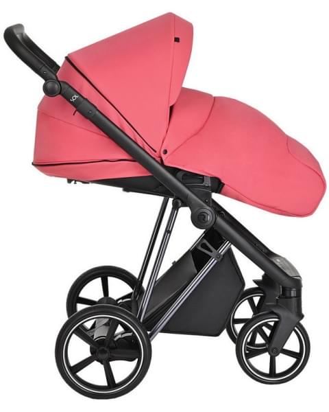 Детская коляска Roan Sol Luxury 3 в 1 с автокреслом Tutis Elo Lux EduSky Black RSL/4048 Viva Magenta/Nikiel
