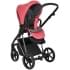 Детская коляска Roan Sol Luxury 3 в 1 с автокреслом Tutis Elo Lux EduSky Black RSL/4048 Viva Magenta/Nikiel