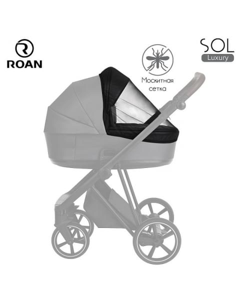 Детская коляска Roan Sol Luxury 3 в 1 с автокреслом Tutis Elo Lux EduSky Black RSL/4048 Viva Magenta/Nikiel