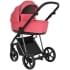 Детская коляска Roan Sol Luxury 3 в 1 с автокреслом Tutis Elo Lux EduSky Black RSL/4048 Viva Magenta/Nikiel